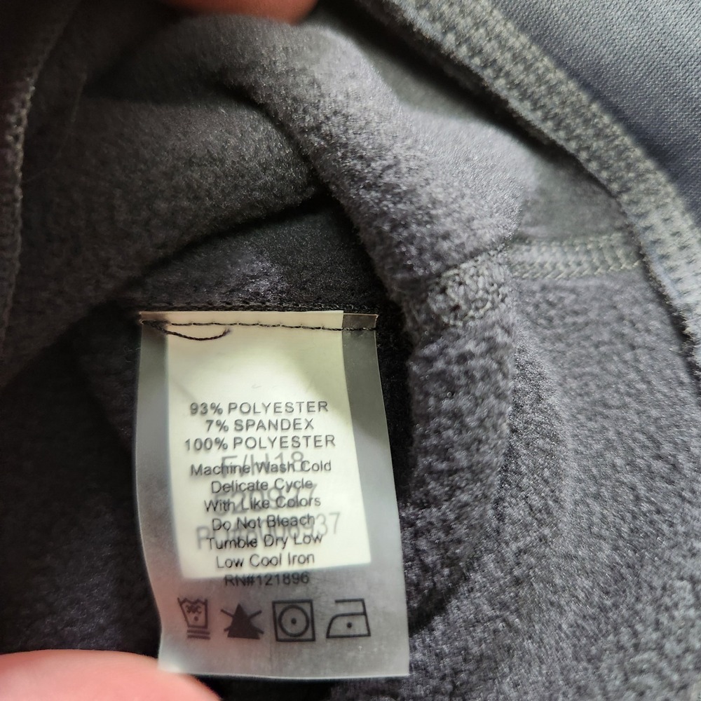 Title Nine Jacket Women XS Full Zip Heather Gray Fleece Golf Hoodie Performance - Picture 7 of 9